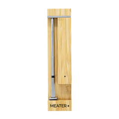 MEATER Pro smart cooking thermometer with bamboo case and wireless probe