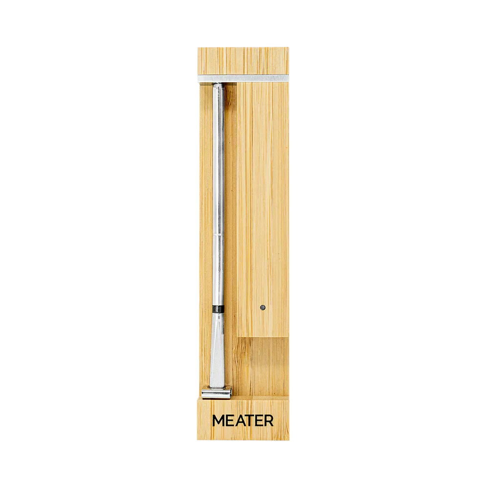 MEATER Pro smart cooking thermometer with bamboo case and wireless probe