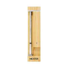 MEATER Pro smart cooking thermometer with bamboo case and wireless probe