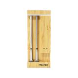 MEATER Pro Duo smart meat thermometer with dual probes and bamboo charging dock